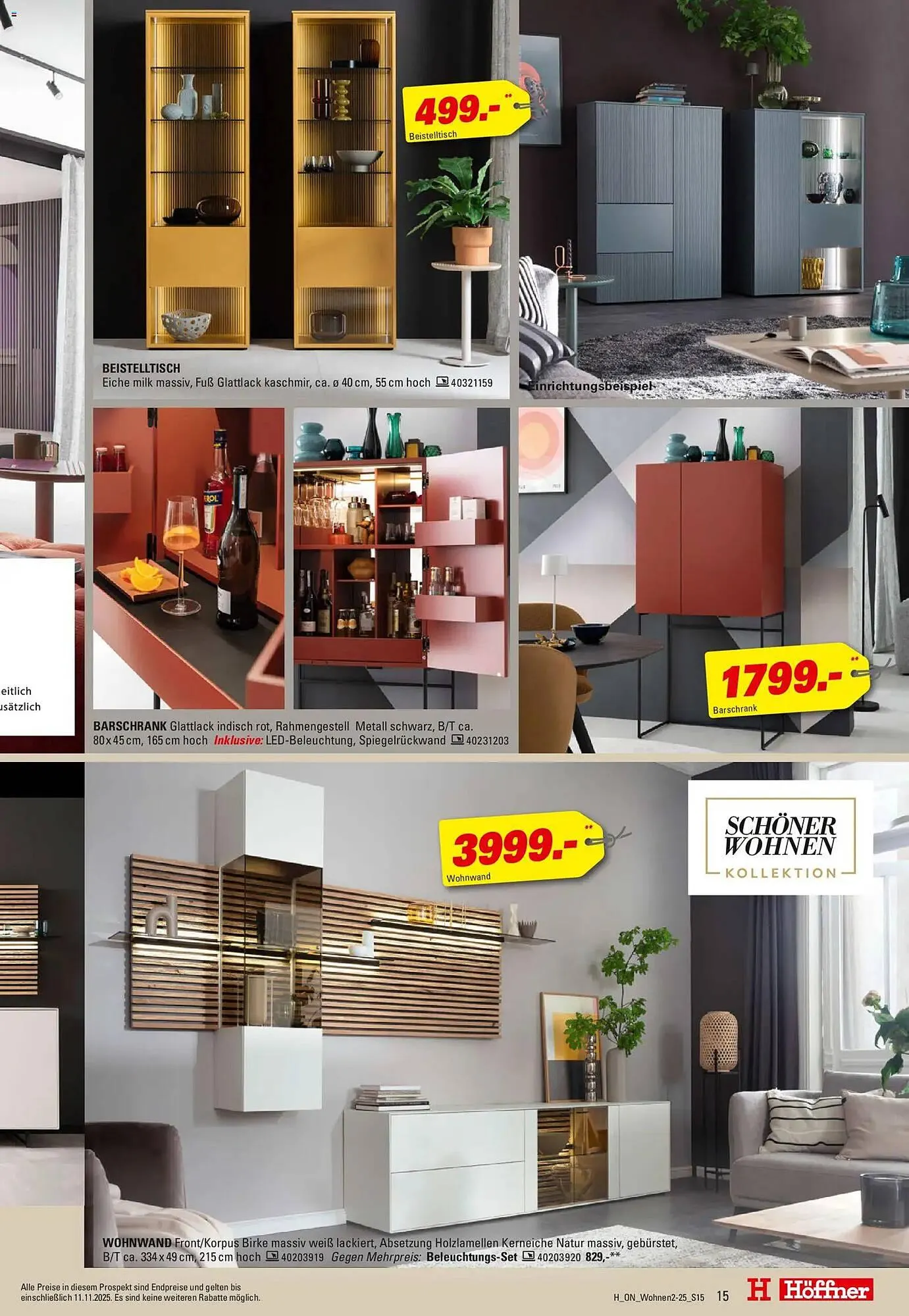 Höffner Prospekt von 29. Oktober bis 11. November 2025 - Prospekt seite 15