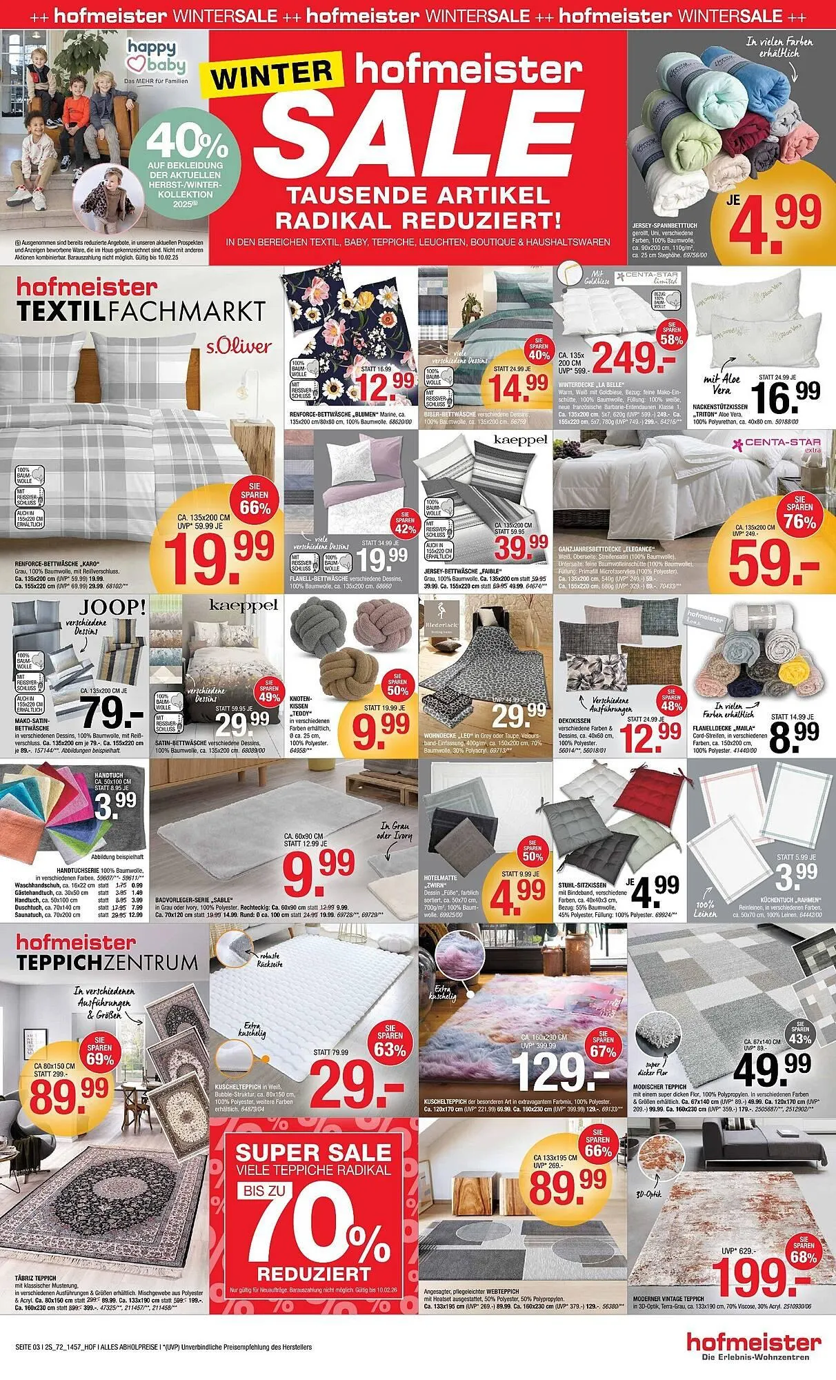 Hofmeister Prospekt von 14. Januar bis 10. Februar 2026 - Prospekt seite 3