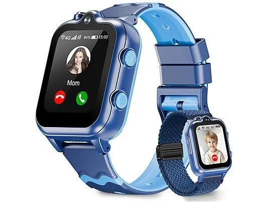 SYTIFRO D35 Kinder Smartwatch ABS Silikon, 200 mm, Blau