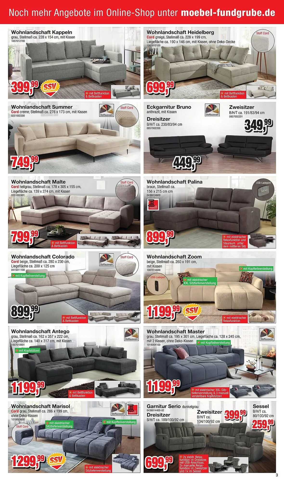 Möbelfundgrube Prospekt von 3. Juli bis 16. Juli 2025 - Prospekt seite 3