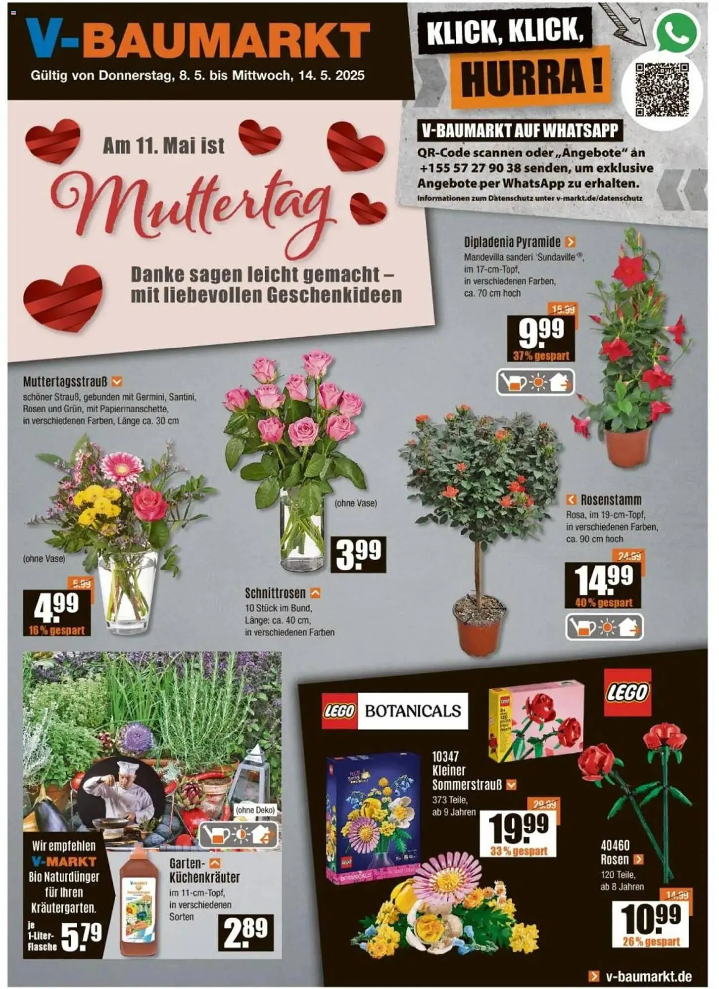 V Baumarkt Prospekt von 8. Mai bis 14. Mai 2025 - Prospekt seite 1