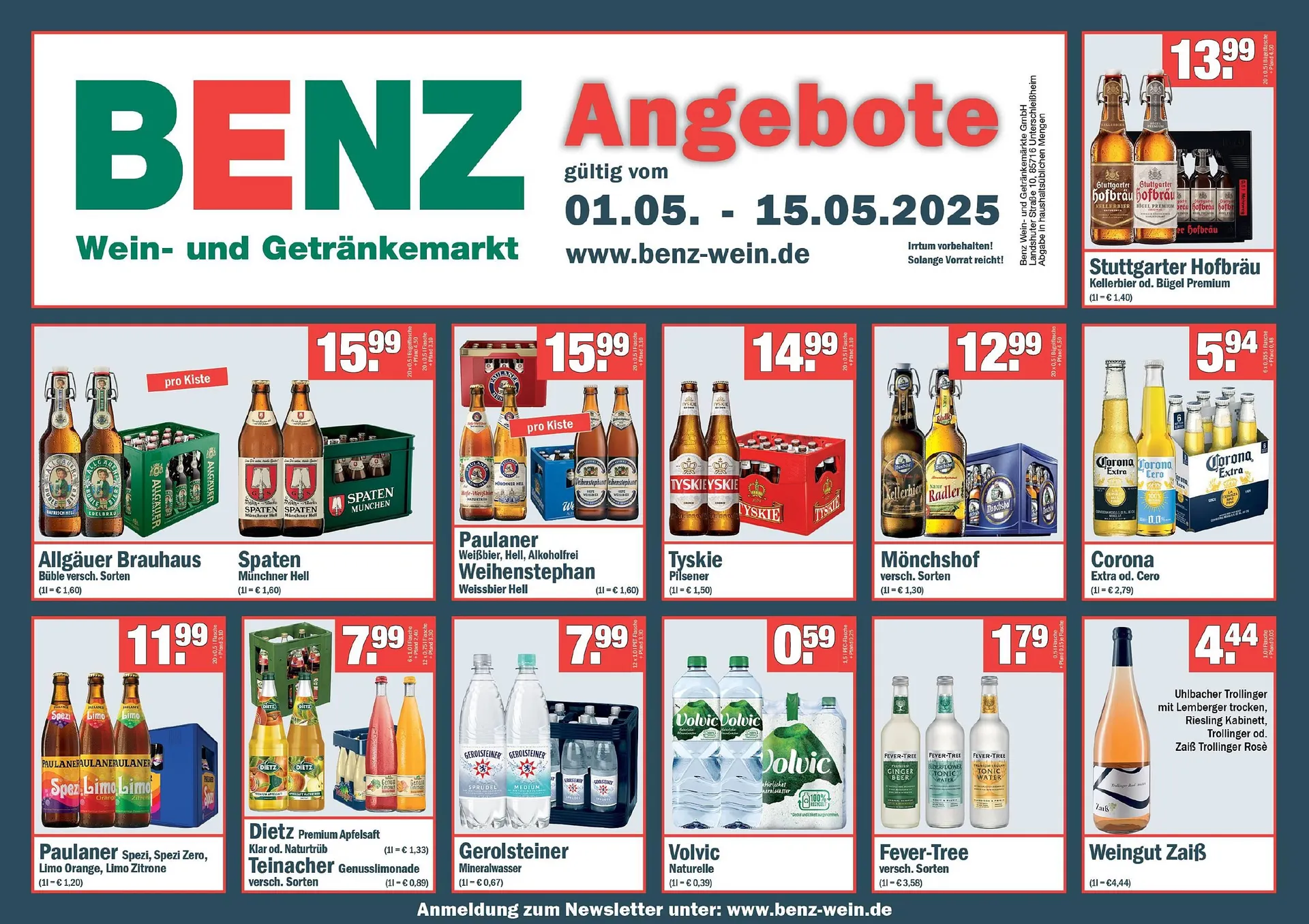 Benz Getränke Prospekt - 1