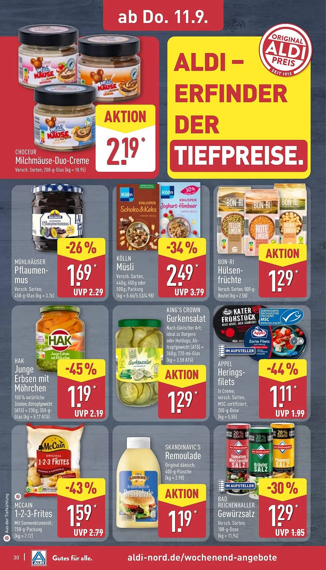 Aldi Nord Prospekt von 8. September bis 13. September 2025 - Prospekt seite 34