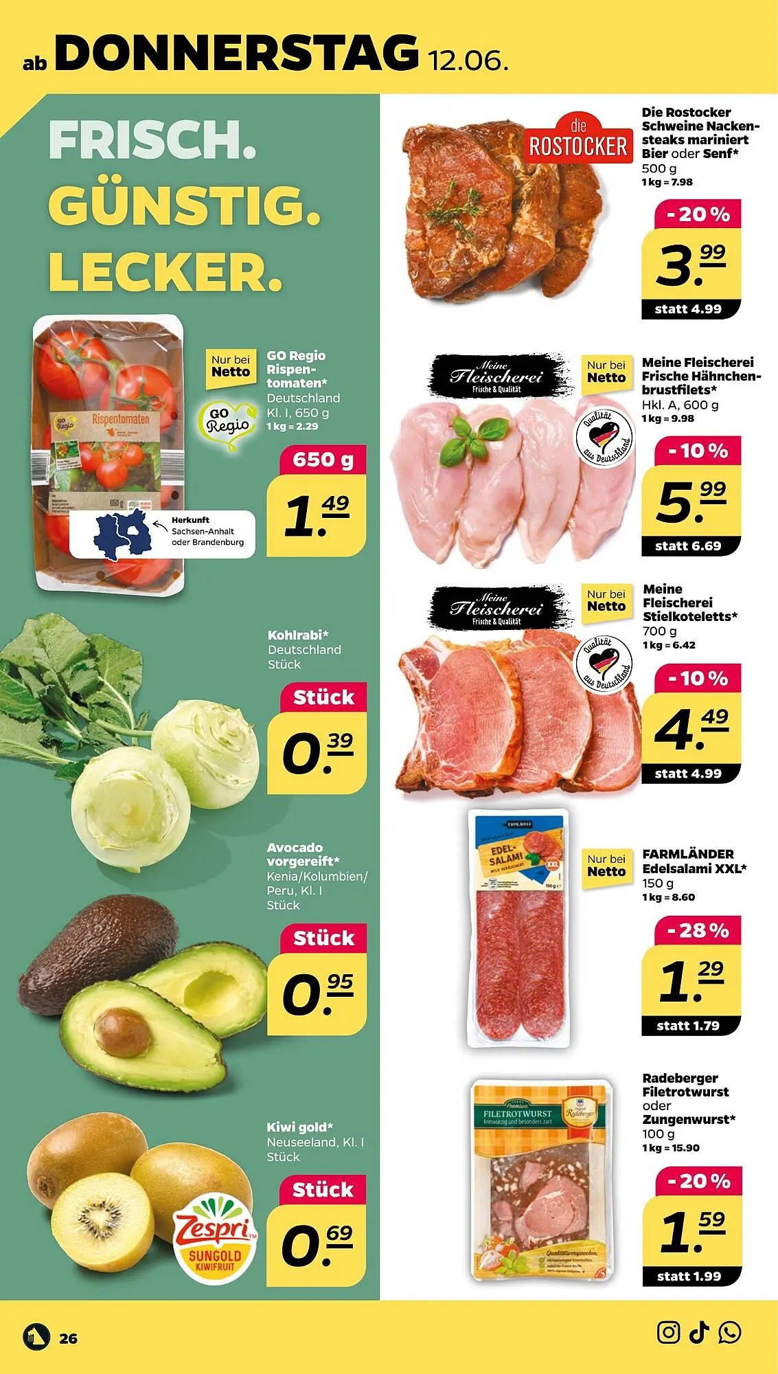 NETTO Prospekt von 10. Juni bis 14. Juni 2025 - Prospekt seite 26