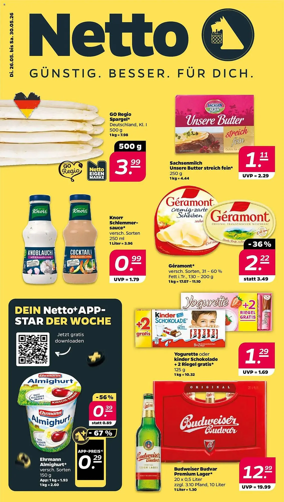 NETTO Prospekt von 26. Mai bis 30. Mai 2026 - Prospekt seite 1