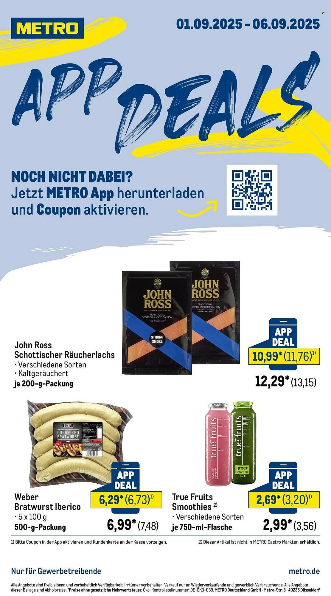 METRO Prospekt von 1. September bis 6. September 2025 - Prospekt seite 1