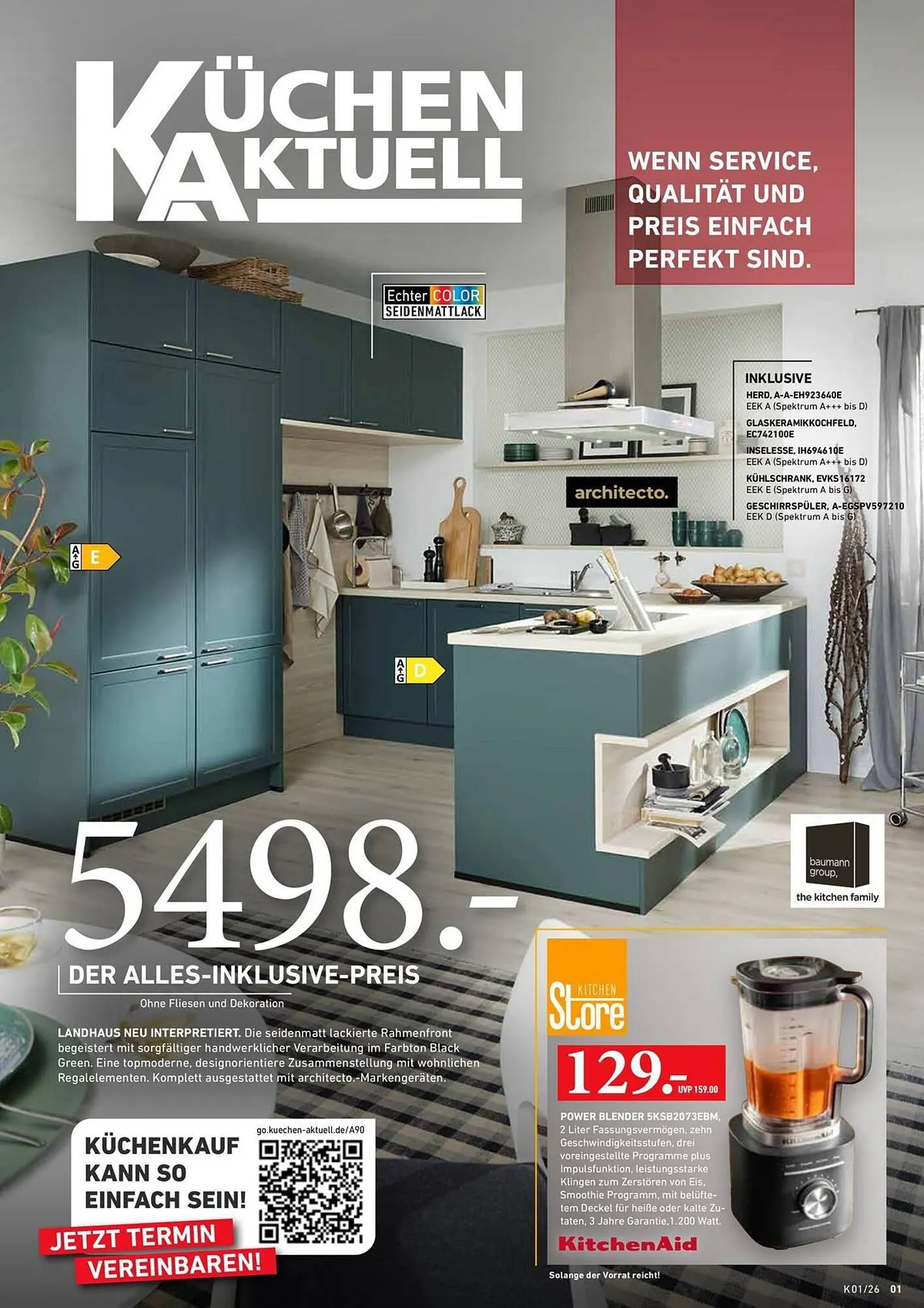 Küchen Aktuell Prospekt von 13. Januar bis 31. Dezember 2026 - Prospekt seite 1