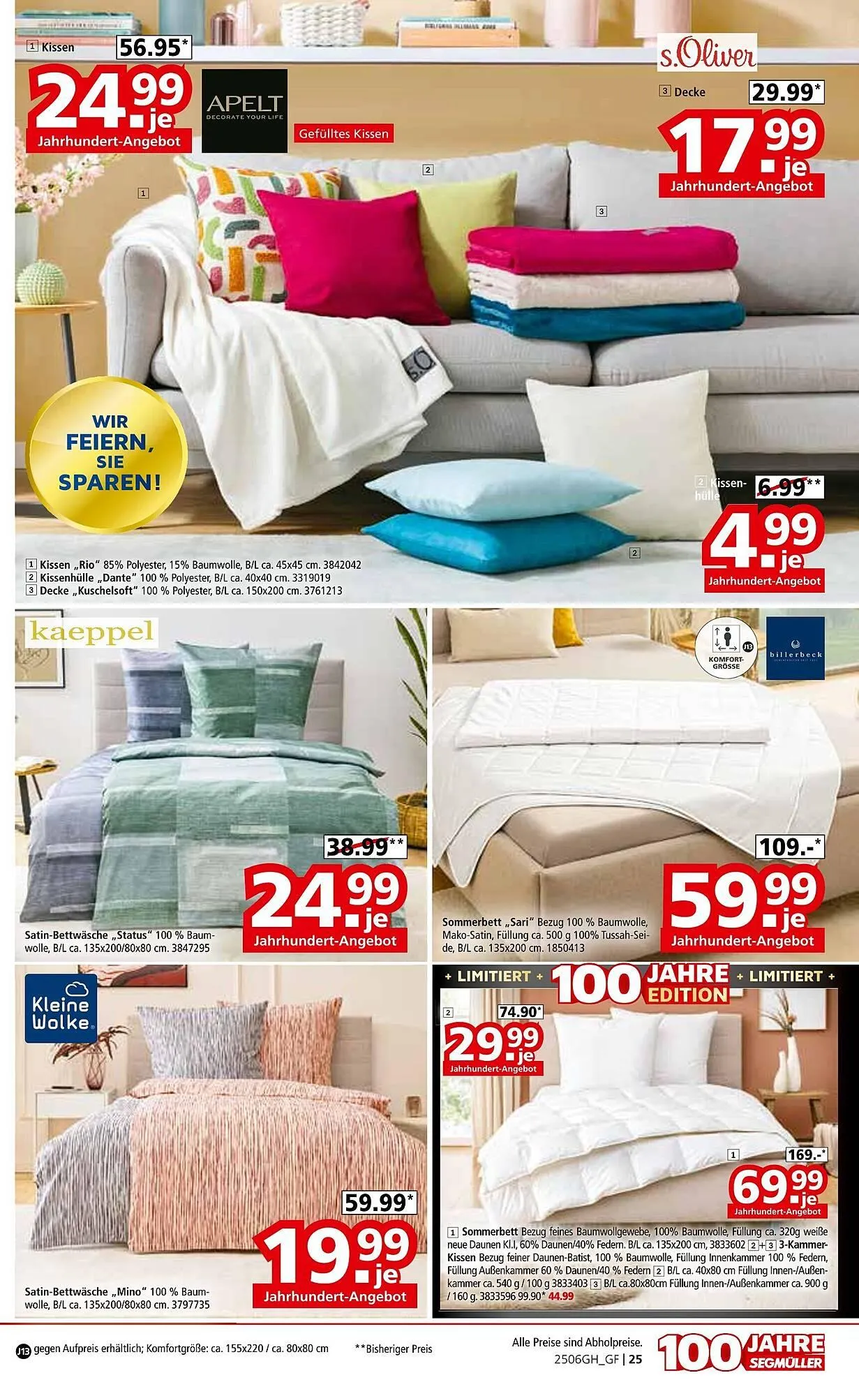 Segmüller Prospekt von 7. Juni bis 28. Juni 2025 - Prospekt seite 37