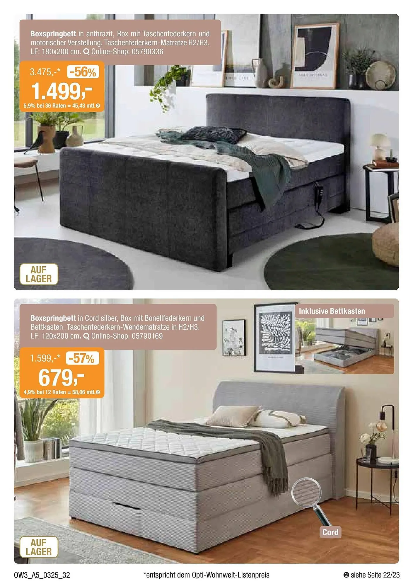 Opti Wohnwelt Prospekt von 27. Februar bis 23. März 2025 - Prospekt seite 32