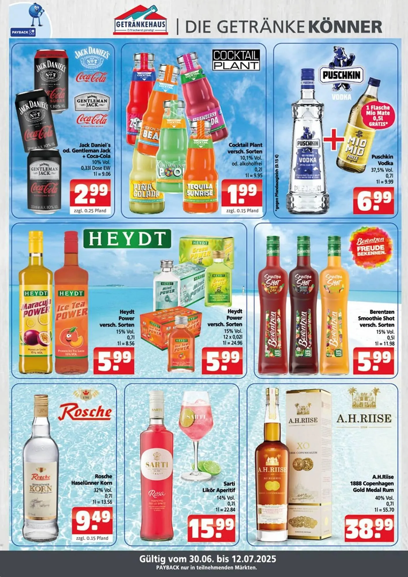 Getränkehaus Prospekt von 30. Juni bis 12. Juli 2025 - Prospekt seite 7