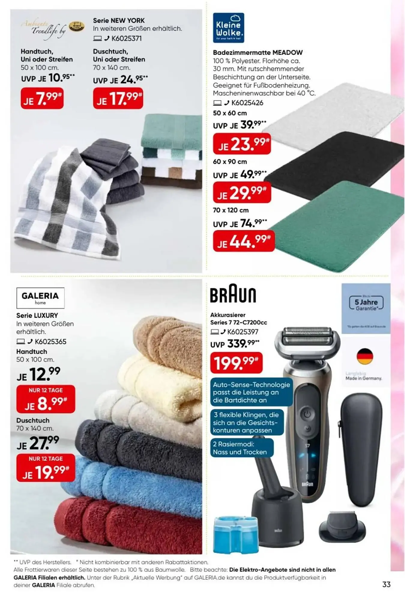 Galeria Kaufhof Prospekt von 17. März bis 29. März 2026 - Prospekt seite 33