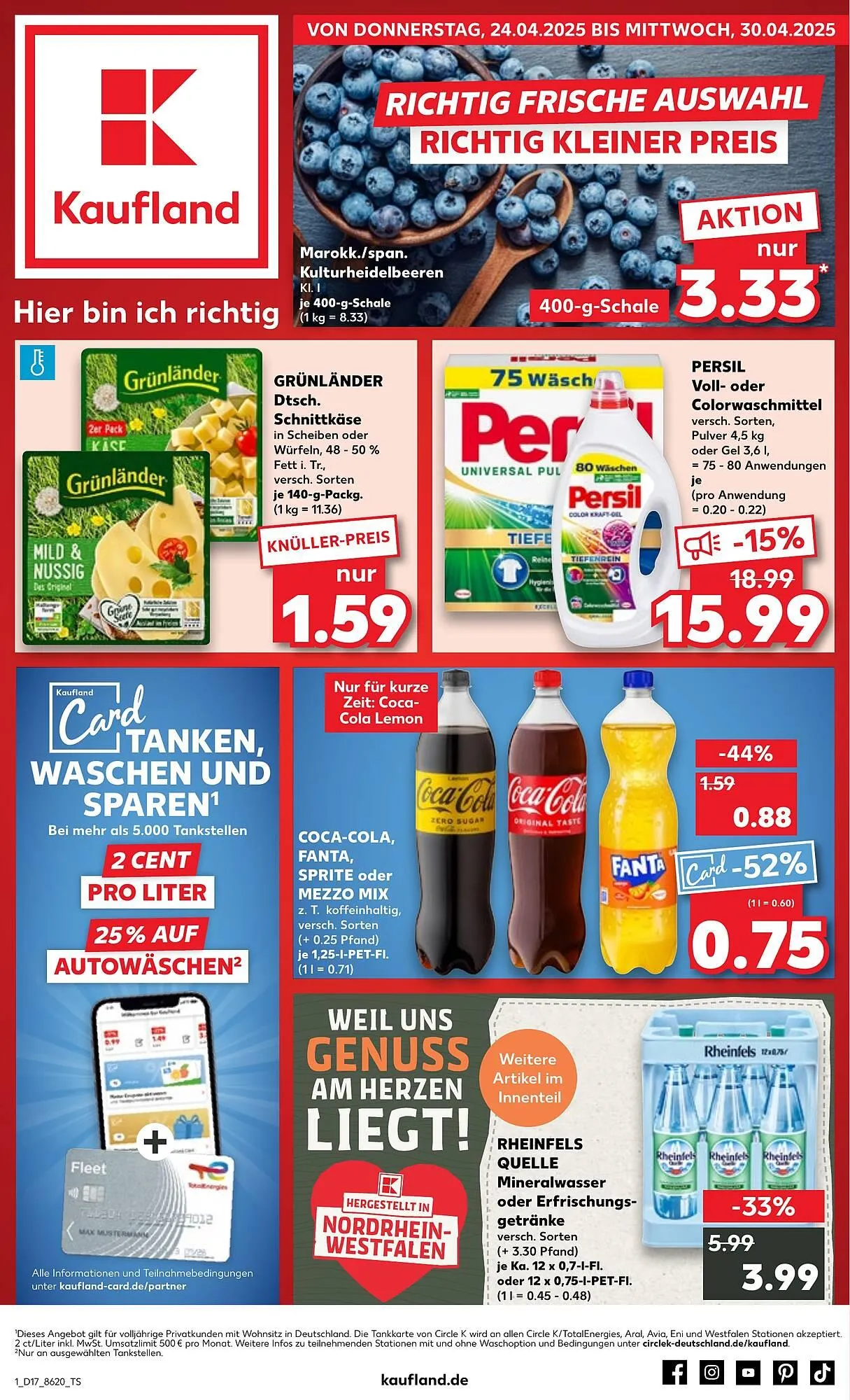 Kaufland Prospekt von 24. April bis 30. April 2025 - Prospekt seite 1