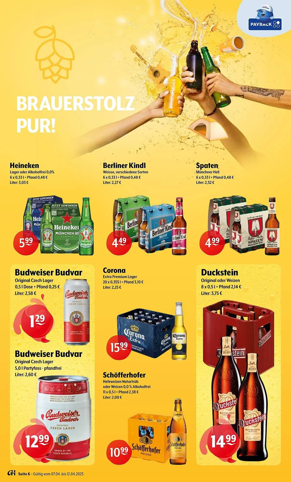 Getränke Hoffmann Prospekt von 7. April bis 12. April 2025 - Prospekt seite 6