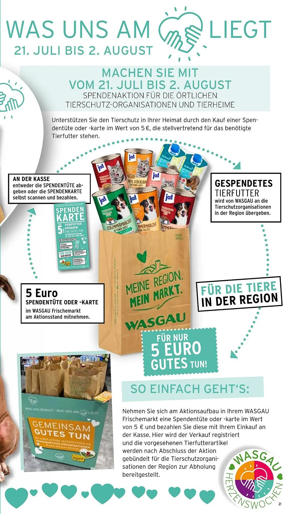 Wasgau Prospekt von 21. Juli bis 26. Juli 2025 - Prospekt seite 21