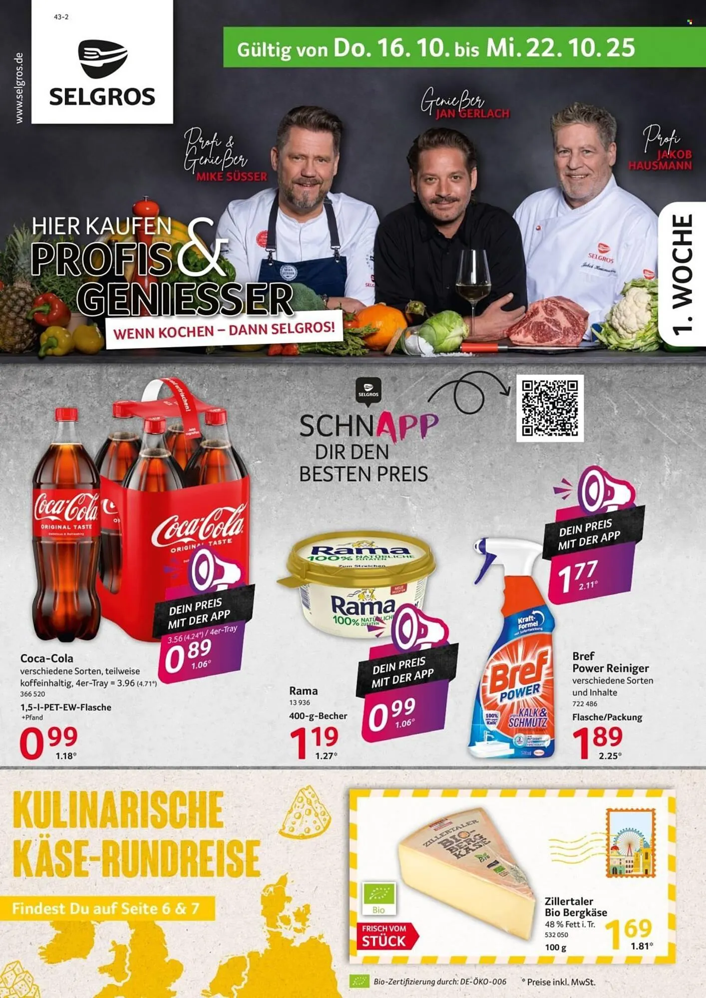 Selgros Prospekt von 16. Oktober bis 22. Oktober 2025 - Prospekt seite 1