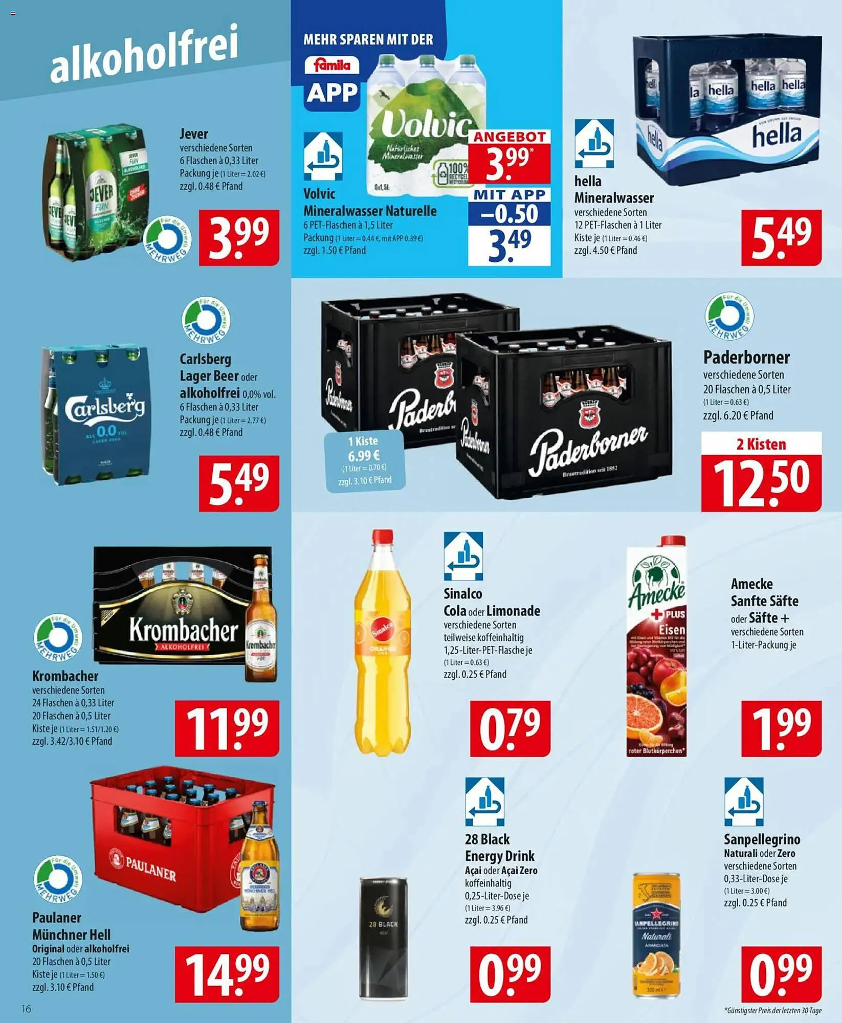 Famila Nord Ost Prospekt von 5. Januar bis 10. Januar 2026 - Prospekt seite 16