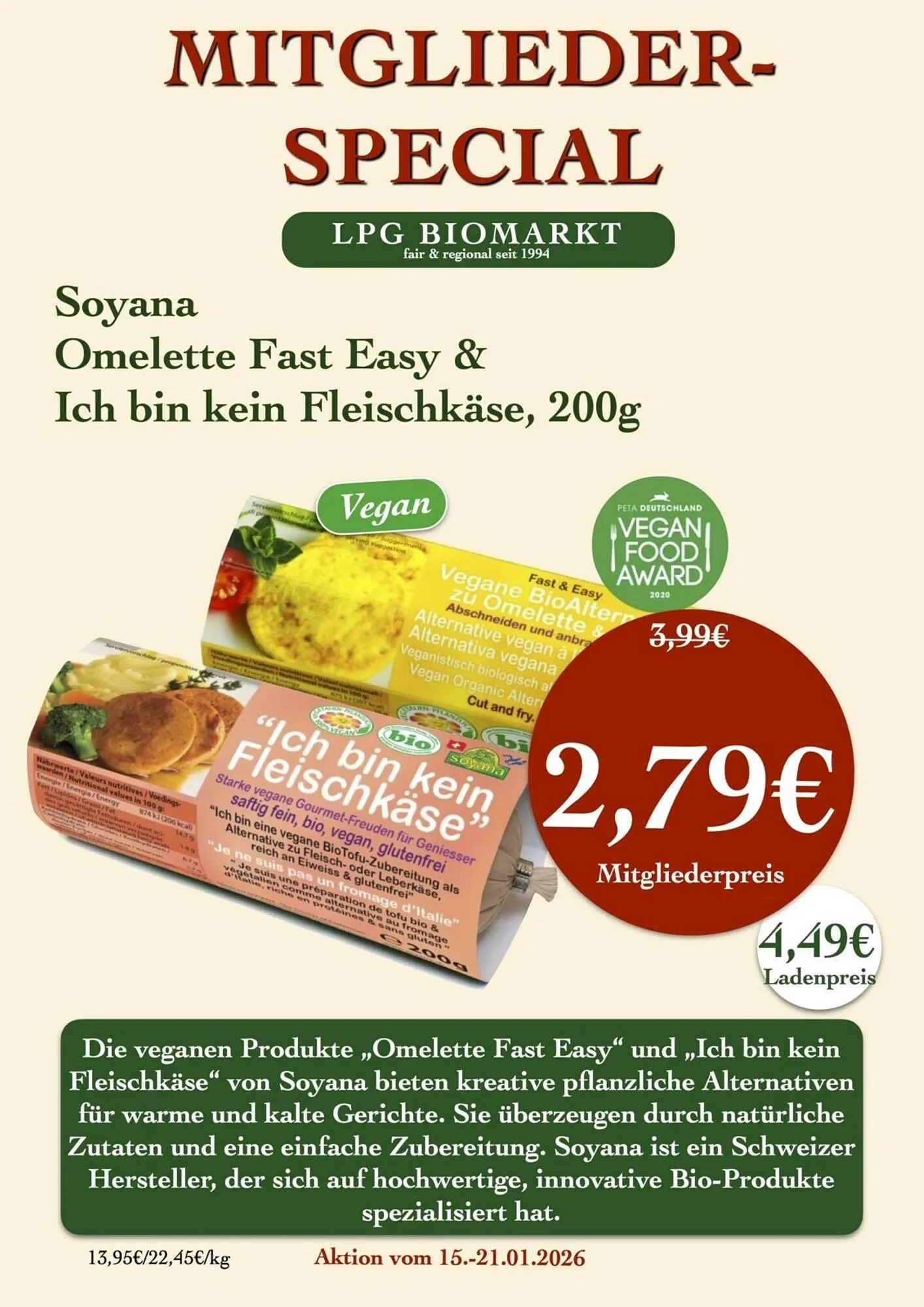LPG Biomarkt Prospekt von 15. Januar bis 21. Januar 2026 - Prospekt seite 10