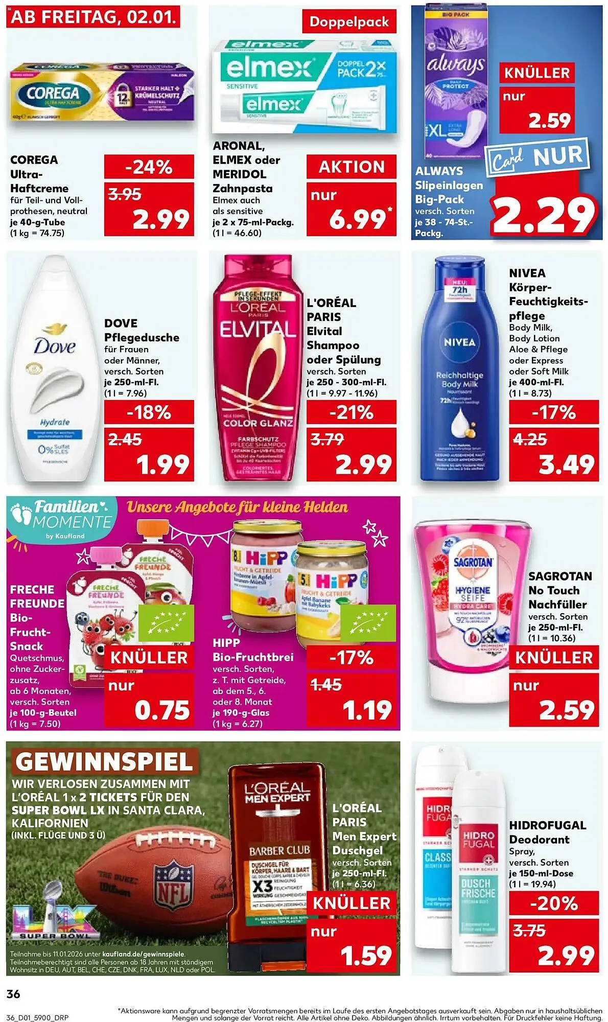 Kaufland Prospekt von 2. Januar bis 7. Januar 2026 - Prospekt seite 36