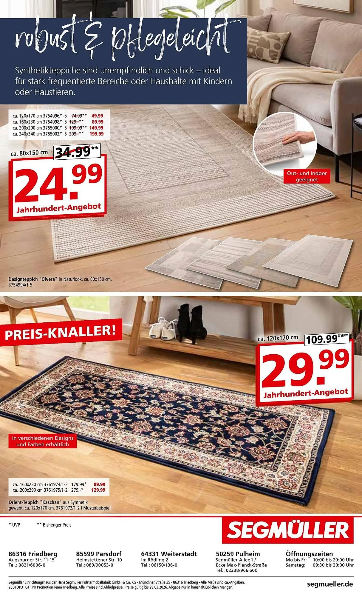 Segmüller Prospekt von 29. Dezember bis 29. März 2026 - Prospekt seite 20