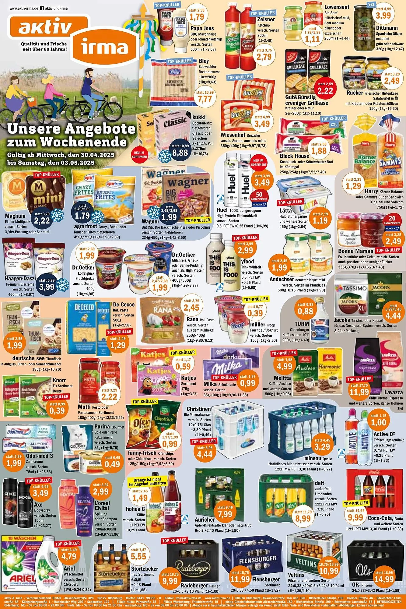 Aktiv Irma Prospekt von 28. April bis 3. Mai 2025 - Prospekt seite 1