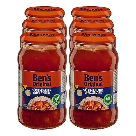 Ben's Original Süß-Sauer Sauce Gemüse 400 g, 6er Pack