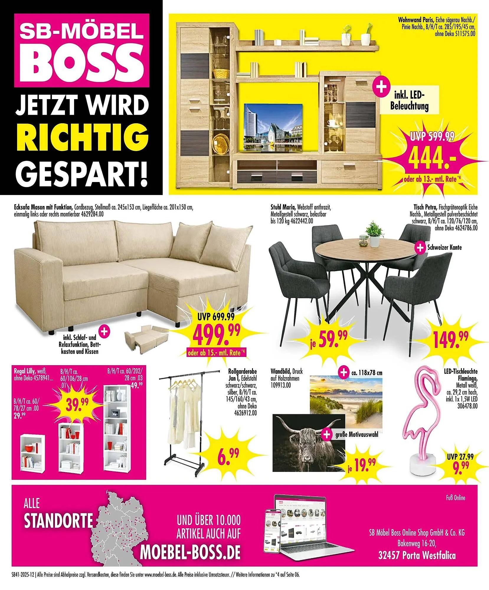 Möbel Boss Prospekt von 4. Oktober bis 10. Oktober 2025 - Prospekt seite 12