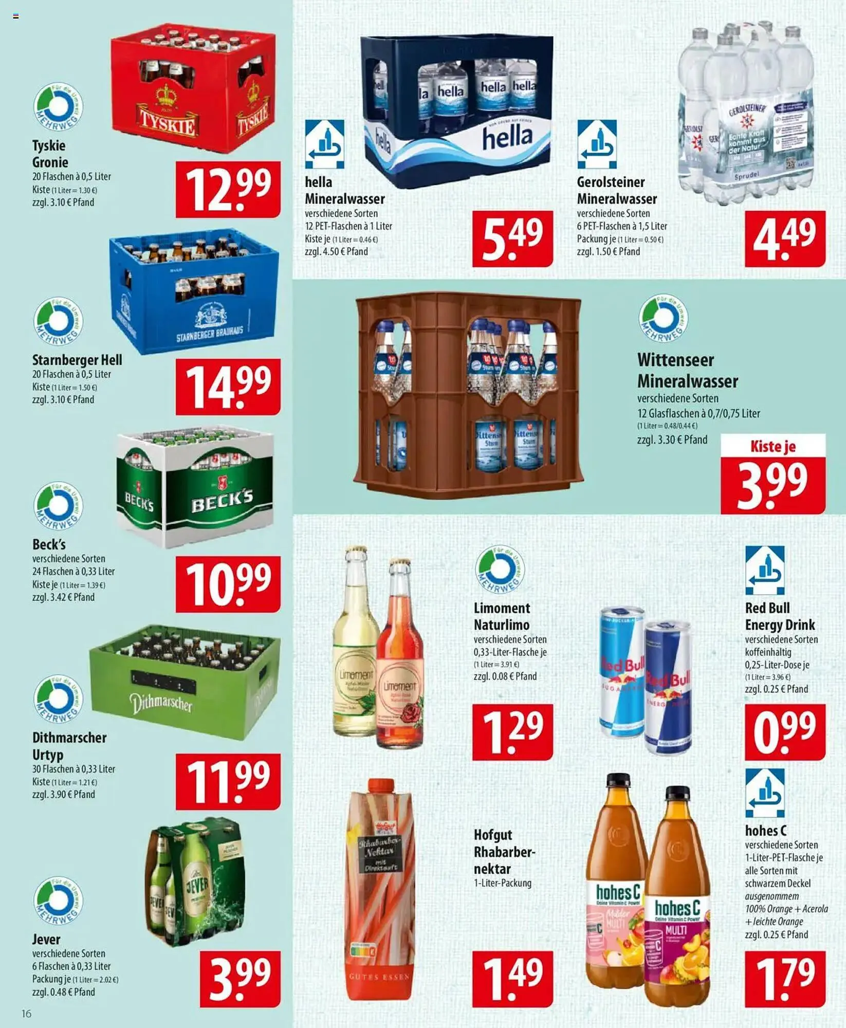 Famila Nord Ost Prospekt von 28. Juli bis 2. August 2025 - Prospekt seite 16