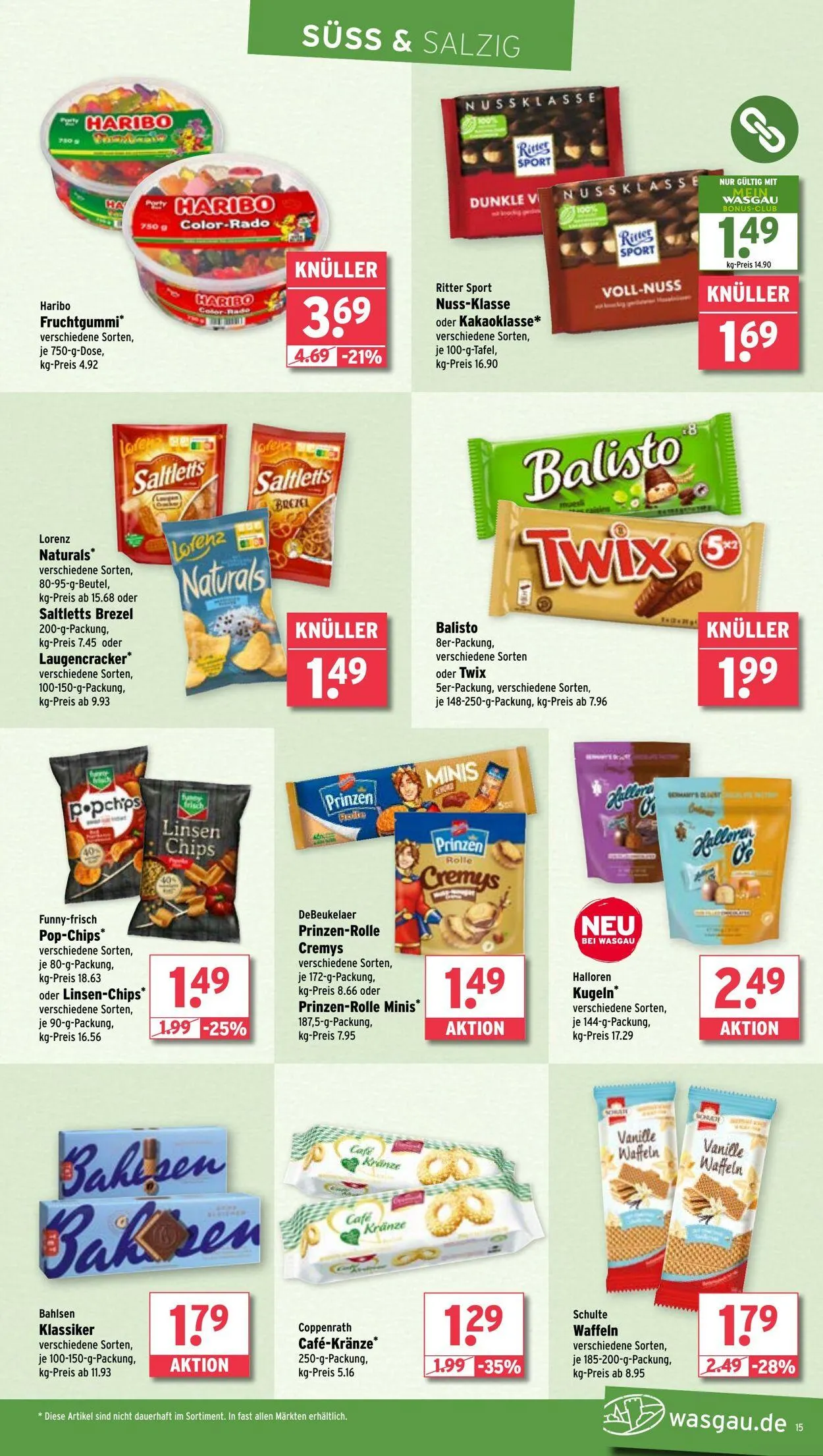 Wasgau von 9. Juni bis 14. Juni 2025 - Prospekt seite 15