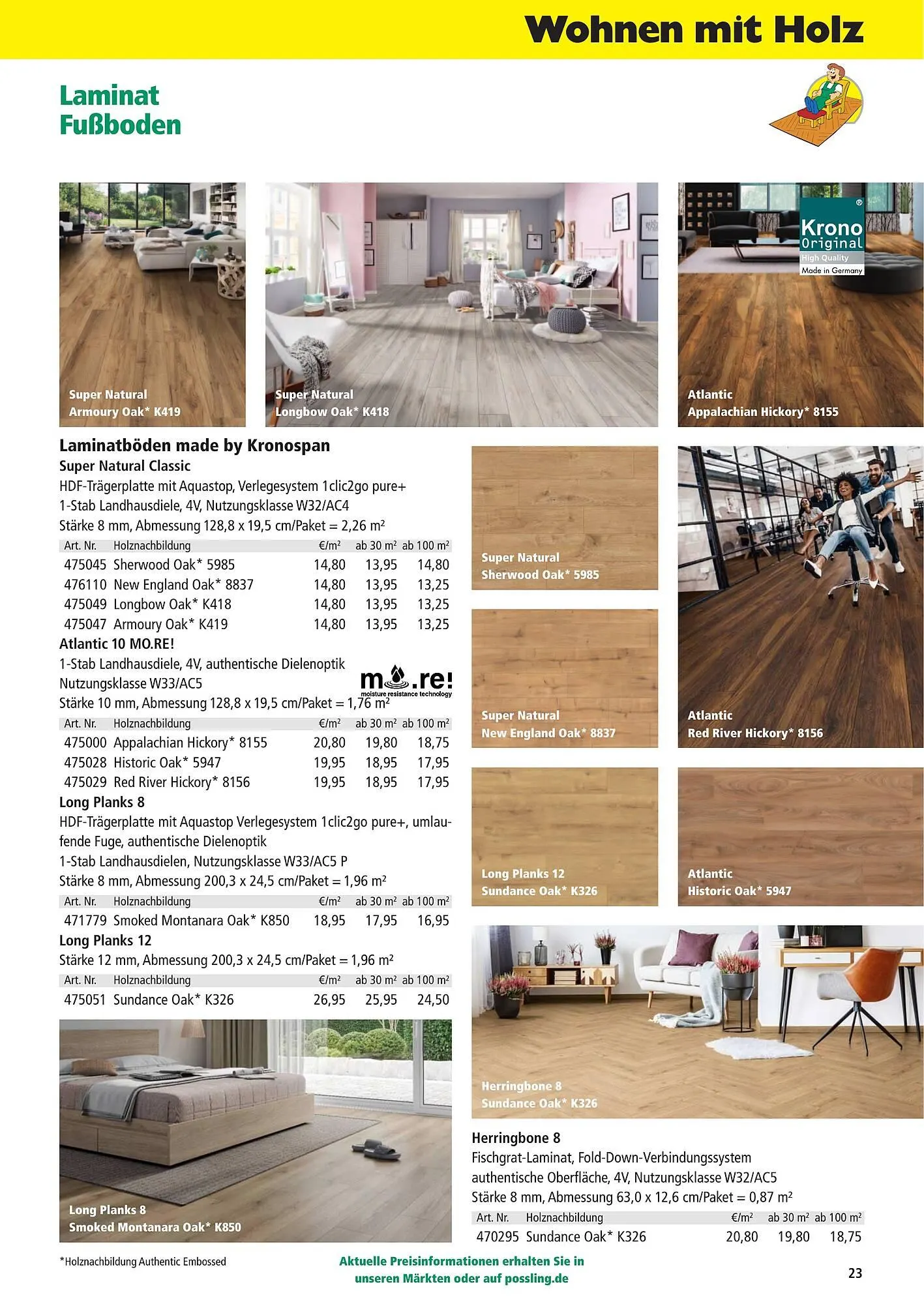 Holz Possling Prospekt von 1. April bis 31. Juli 2026 - Prospekt seite 23