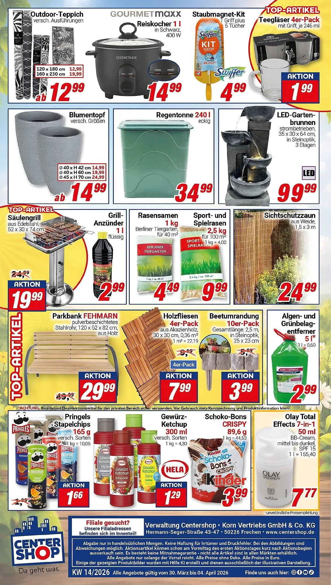 CENTERSHOP Prospekt von 30. März bis 4. April 2026 - Prospekt seite 20