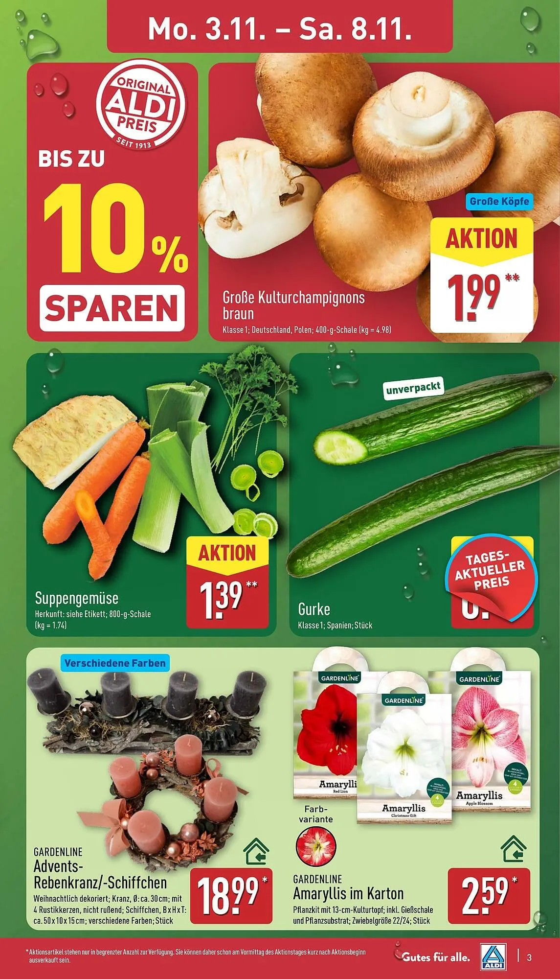 Aldi Nord Prospekt von 3. November bis 8. November 2025 - Prospekt seite 3