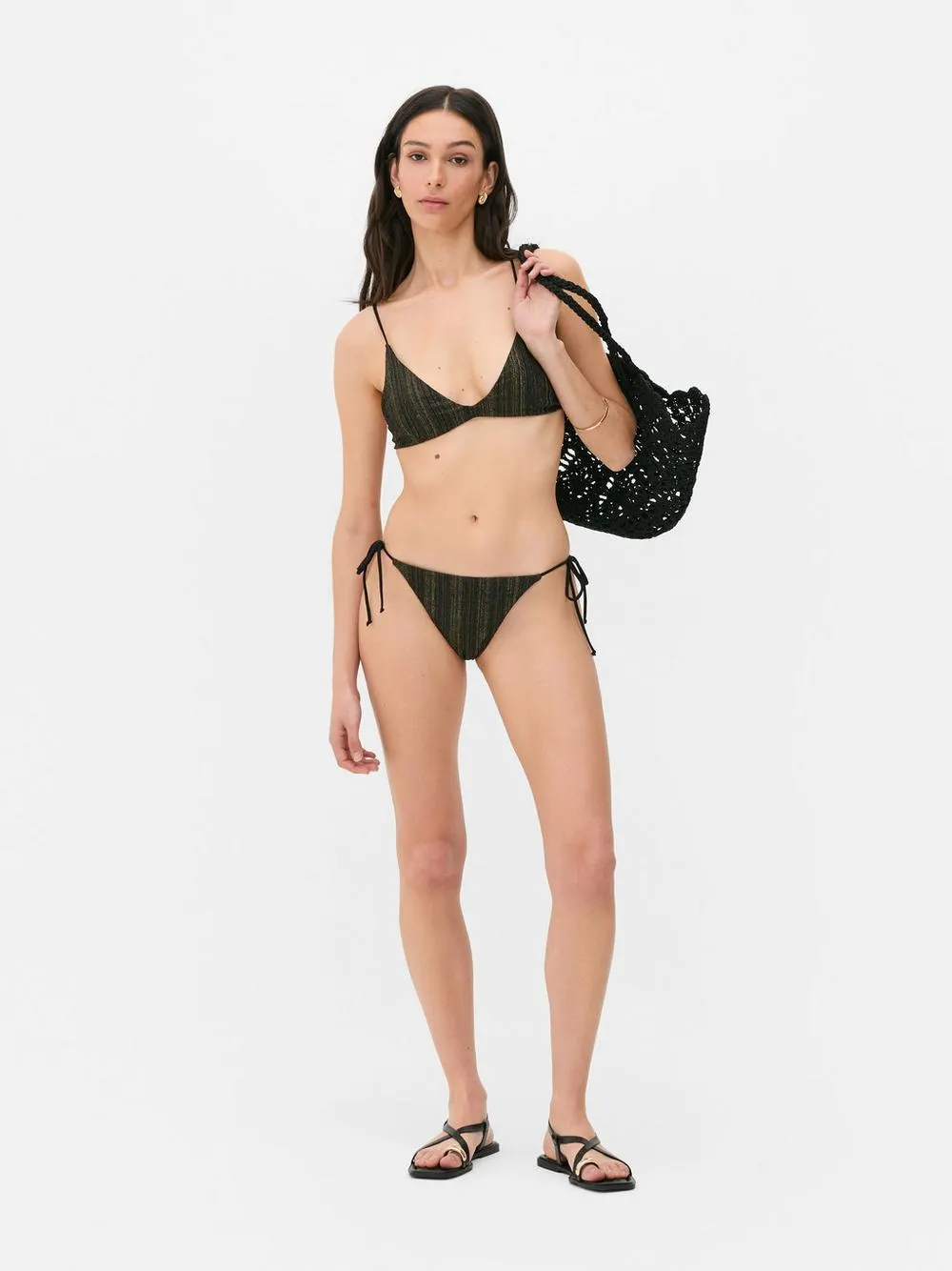 Glitzernde Bikinihose