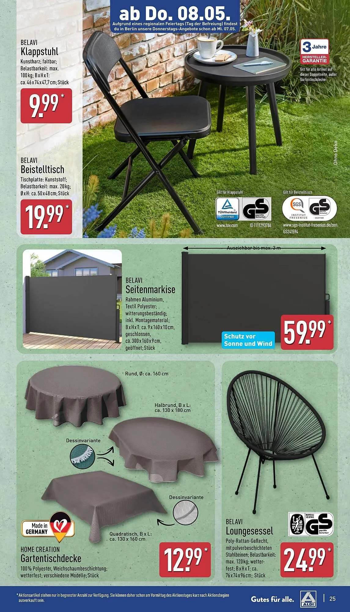 Aldi Nord Prospekt von 5. Mai bis 11. Mai 2025 - Prospekt seite 25