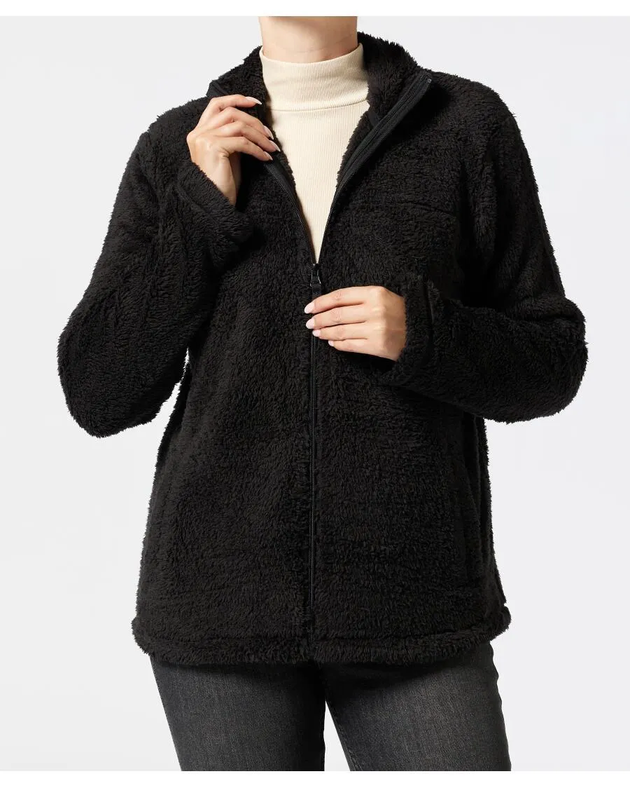 Fleecejacke in Teddyoptik Janina, Seitentaschen