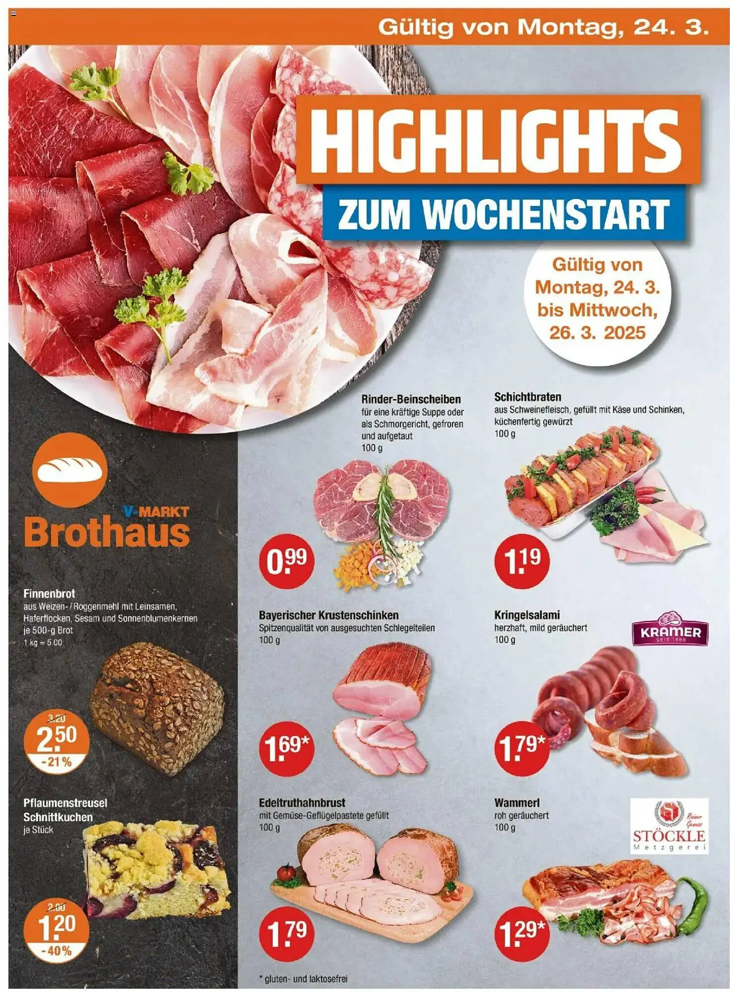 V Markt Prospekt von 20. März bis 26. März 2025 - Prospekt seite 22