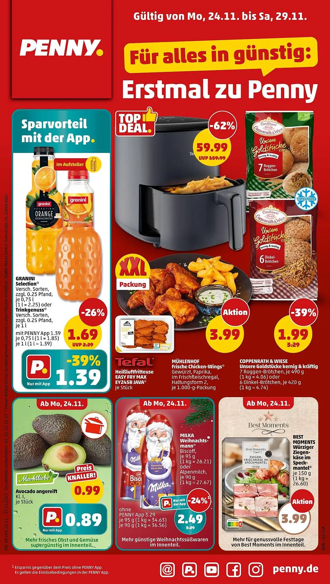 PENNY Prospekt von 24. November bis 29. November 2025 - Prospekt seite 1