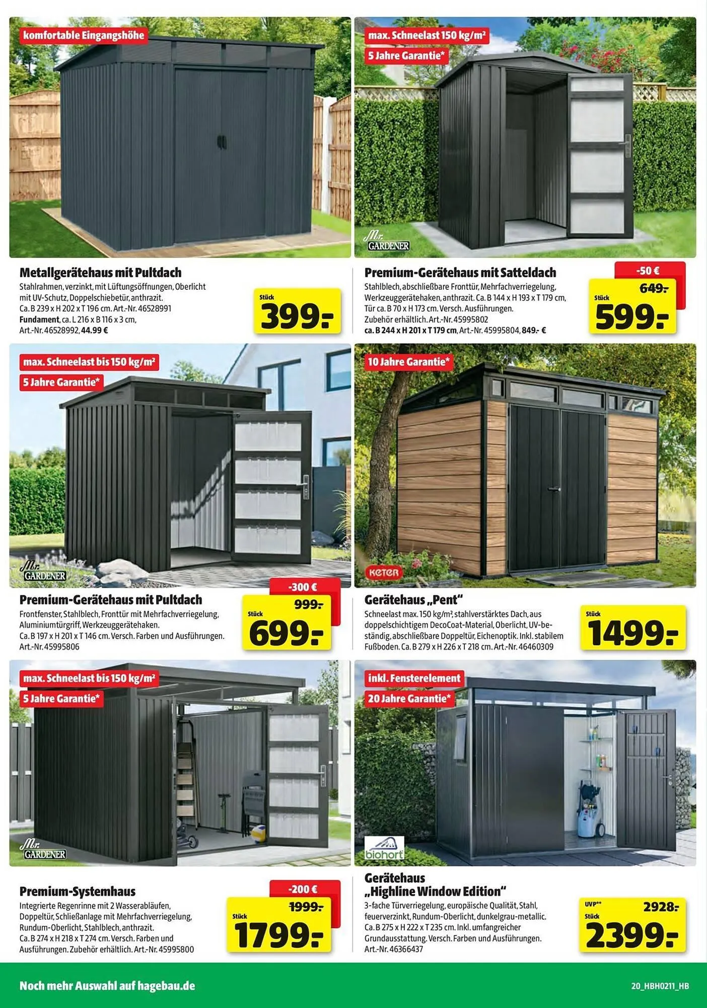 Hagebau Prospekt von 12. März bis 11. April 2026 - Prospekt seite 20