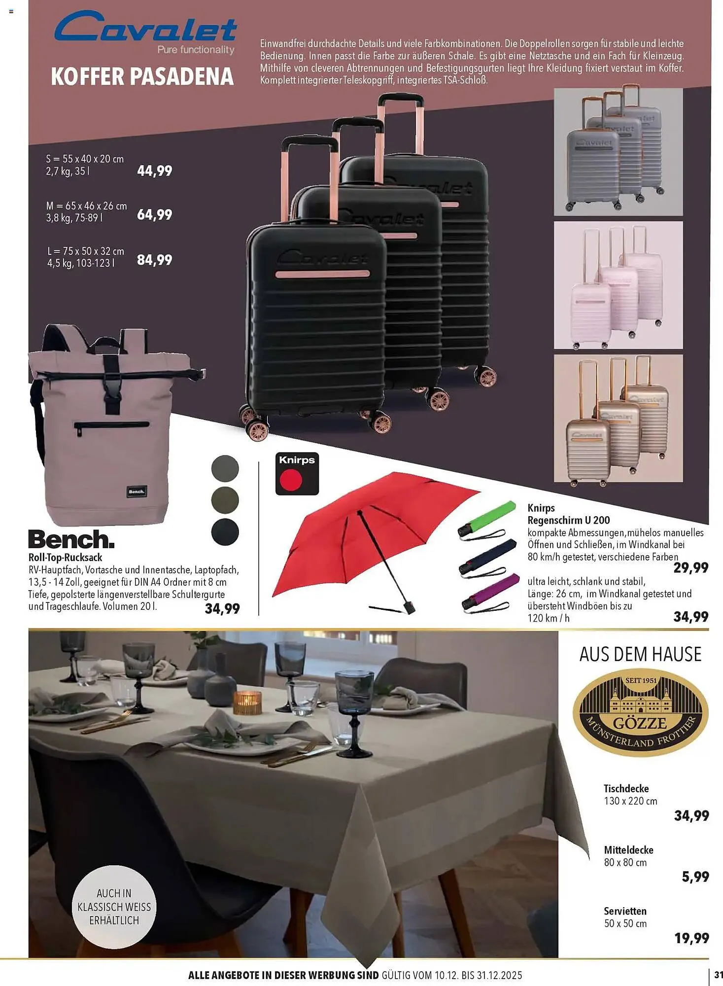 CITTI Markt Prospekt von 10. Dezember bis 31. Dezember 2025 - Prospekt seite 31