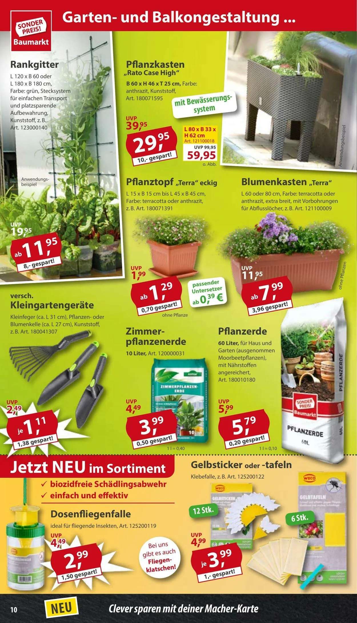 Sonderpreis Baumarkt Aktueller Prospekt von 5. Juli bis 19. Juli 2025 - Prospekt seite 10