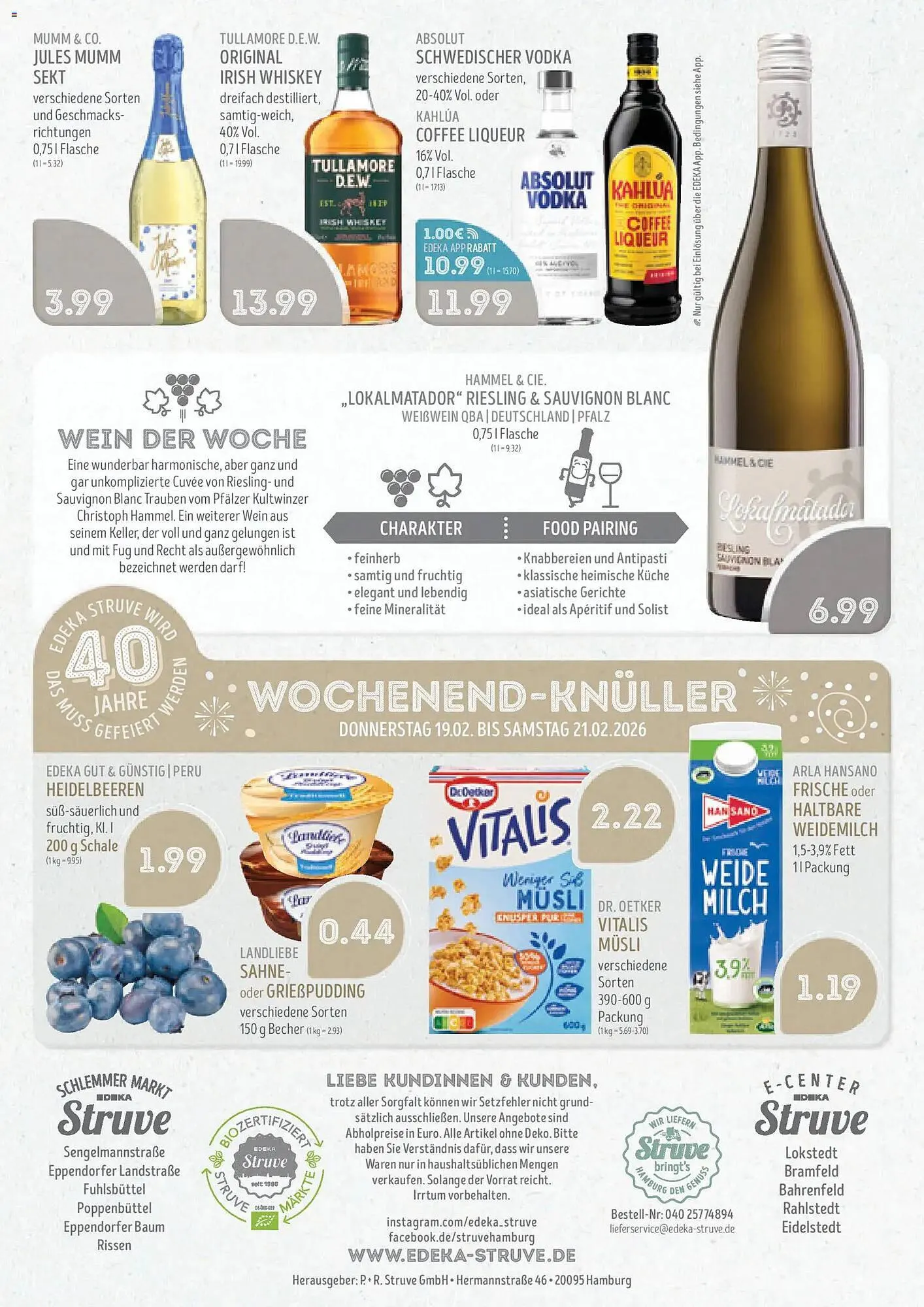 Edeka Struve Prospekt von 16. Februar bis 21. Februar 2026 - Prospekt seite 18