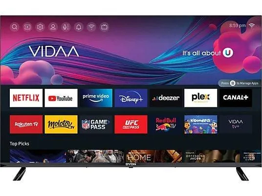 DYON Smart 43 VX LED-TV (Flat, 43 Zoll / 109,22 cm, HD, SMART TV)
