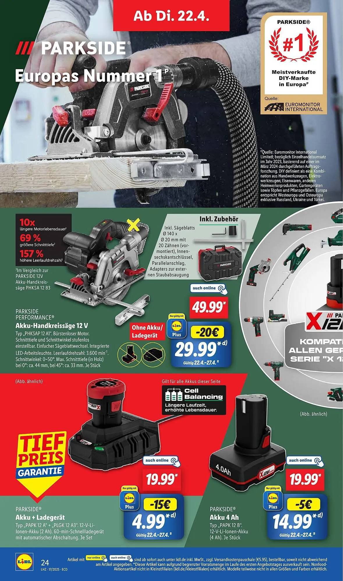 Lidl Prospekt von 22. April bis 26. April 2025 - Prospekt seite 34