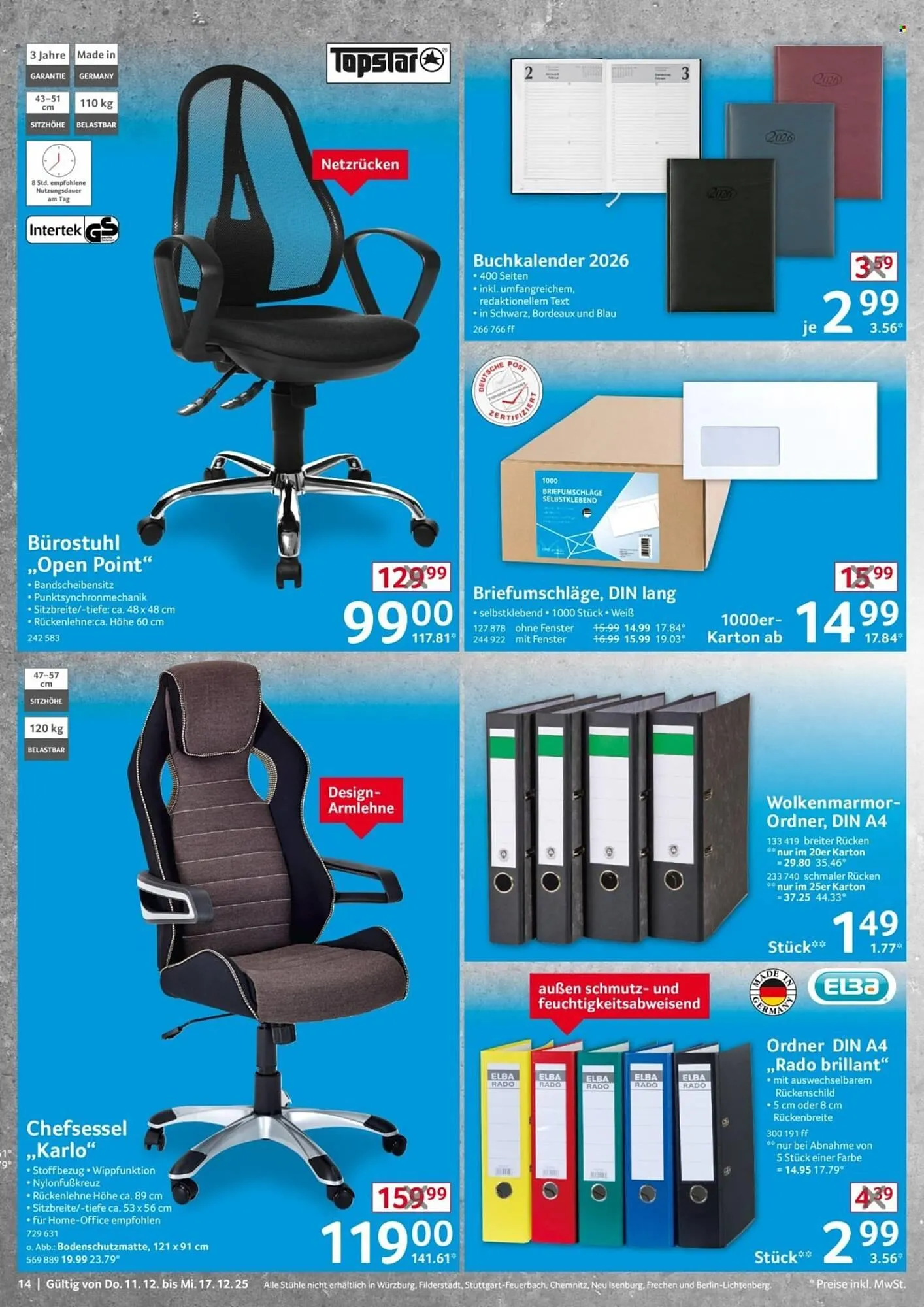 Selgros Prospekt von 11. Dezember bis 17. Dezember 2025 - Prospekt seite 14