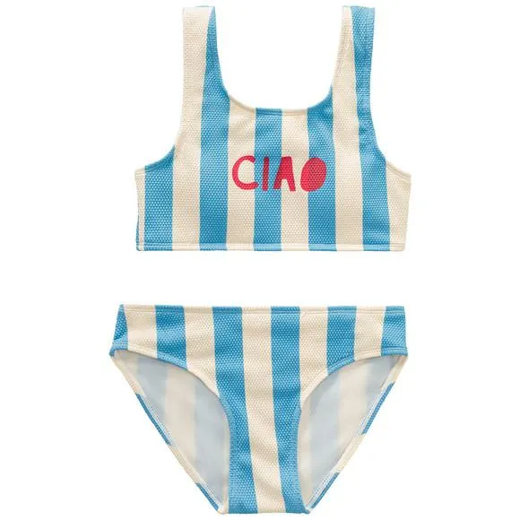 Mädchen Bikini in Waben-Struktur