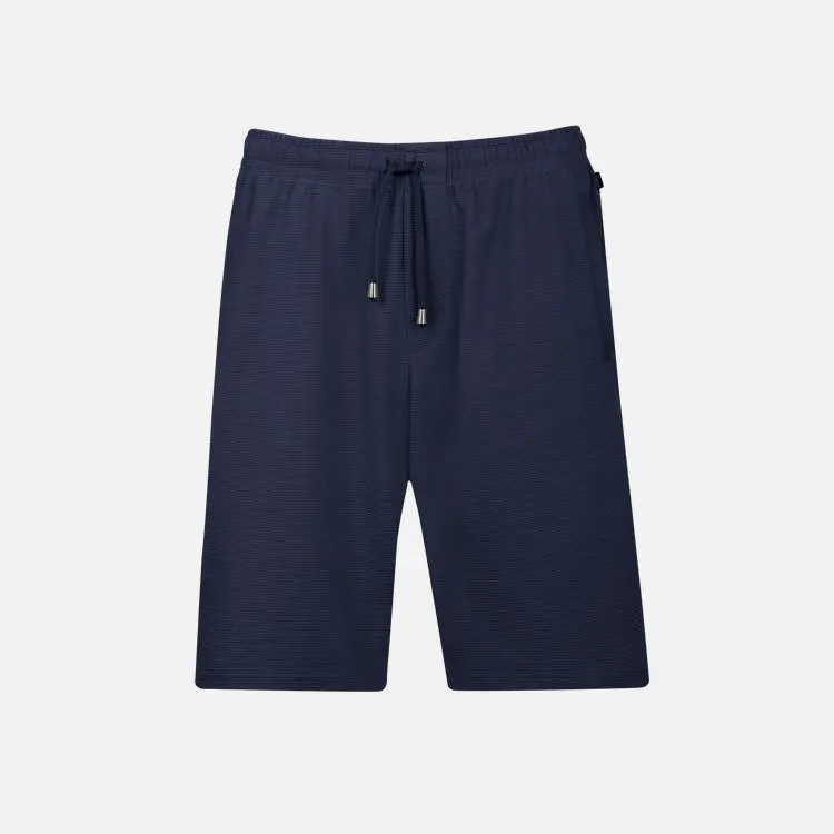Shorts in strukturierter Sweat-Qualität Navy