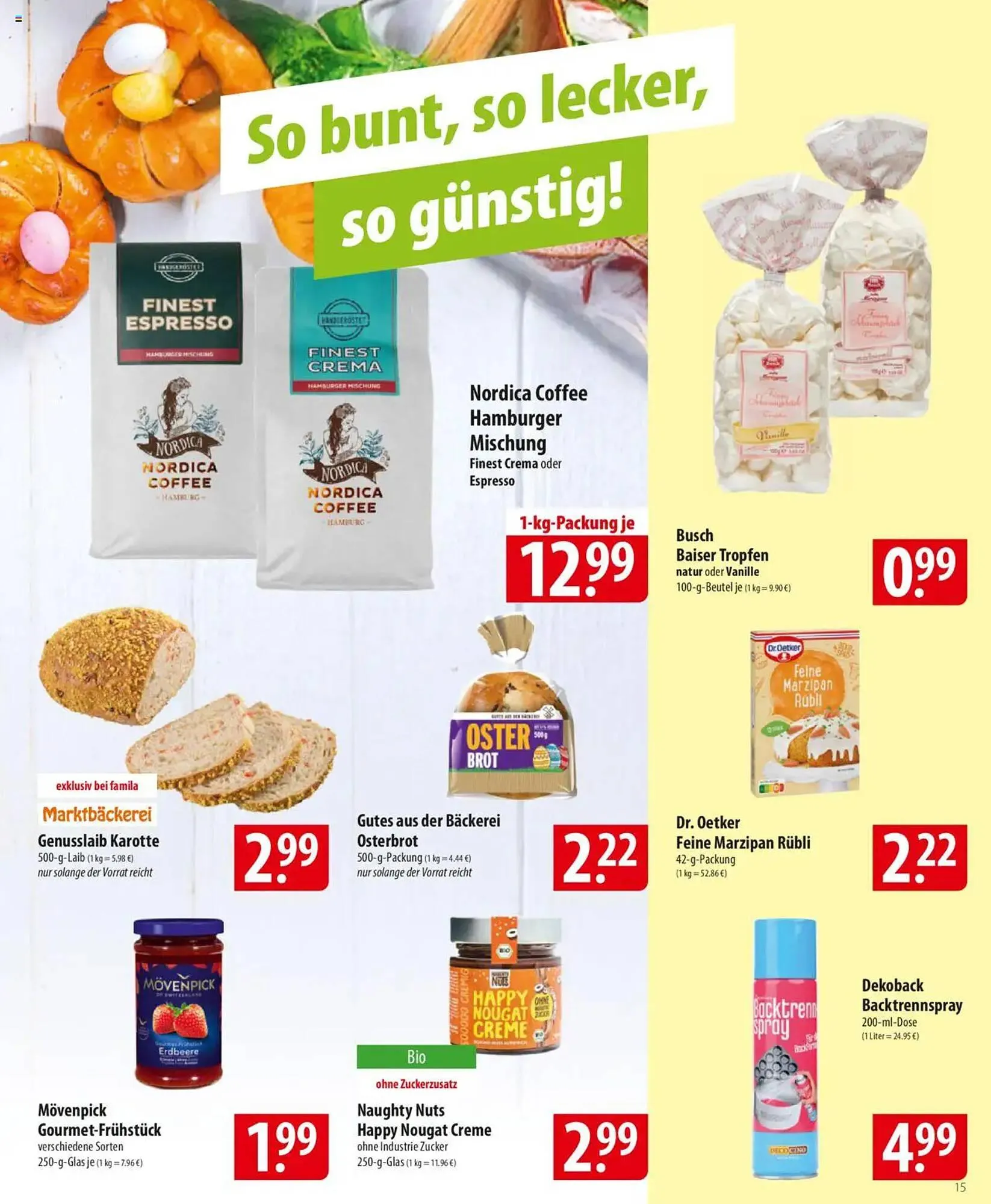 Famila Nord Ost Prospekt von 7. April bis 12. April 2025 - Prospekt seite 15