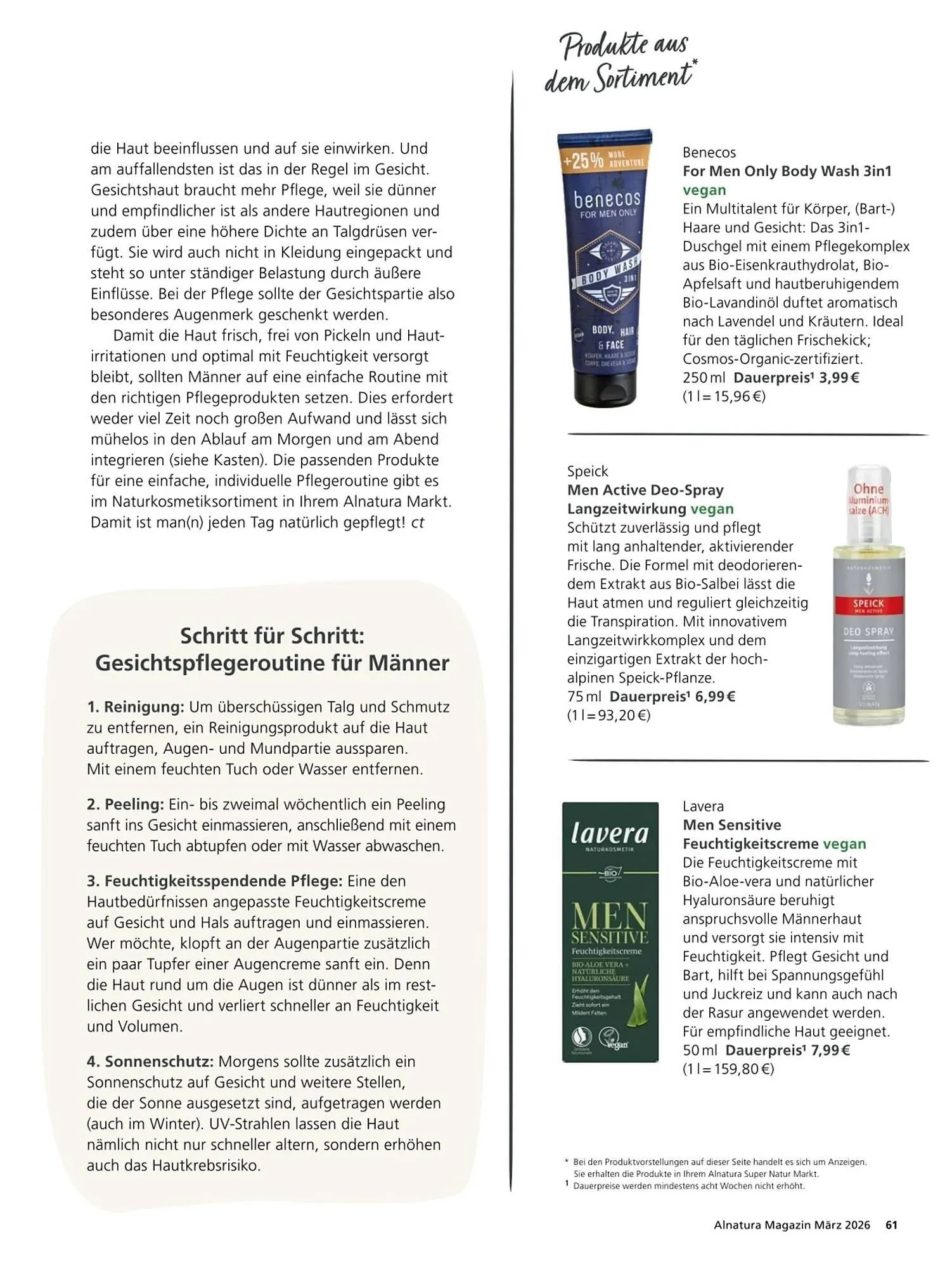 Alnatura Magazin von 4. März bis 1. April 2026 - Prospekt seite 61