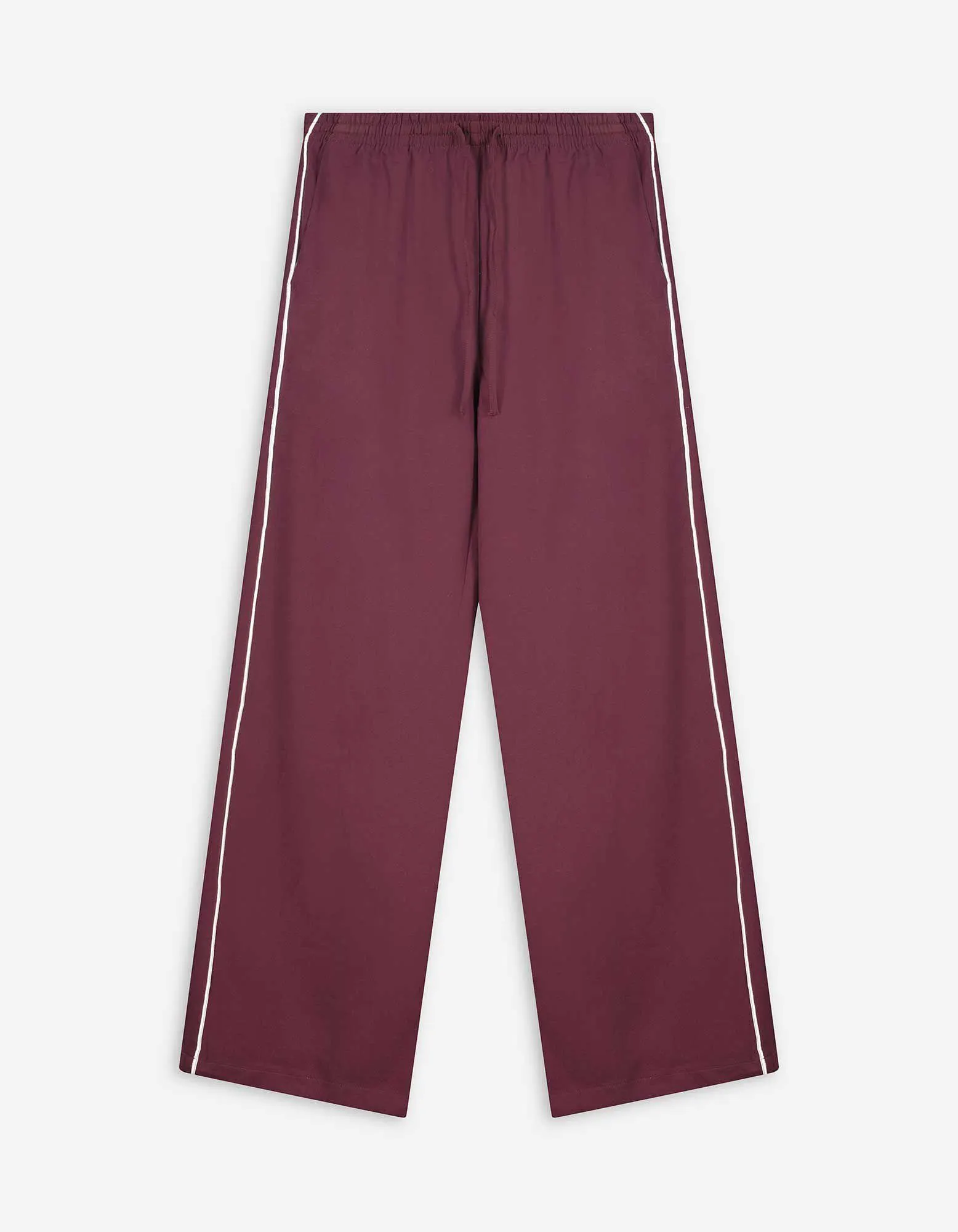 Jogpants - Wide Fit - dunkellila