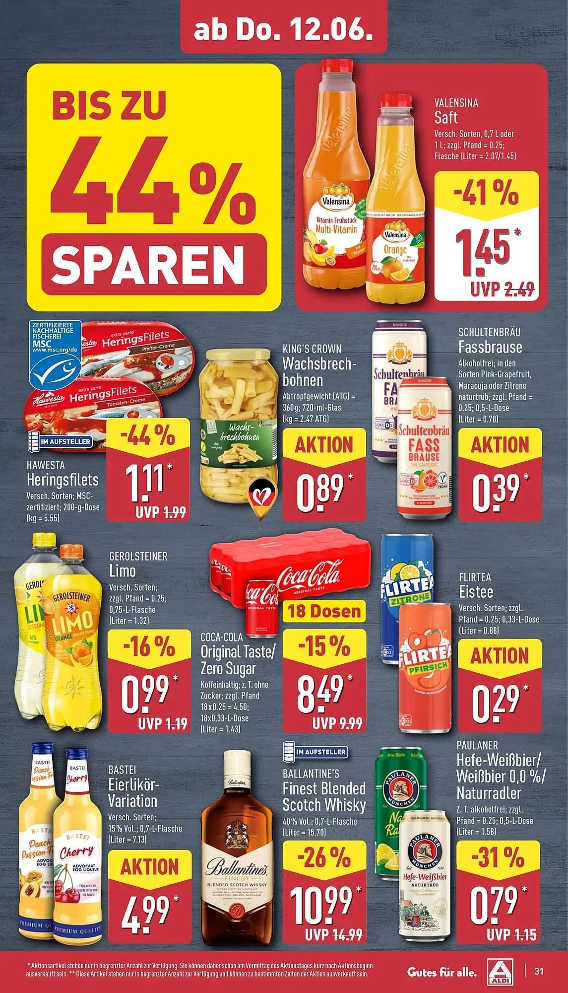 Aldi Nord Prospekt von 10. Juni bis 14. Juni 2025 - Prospekt seite 31