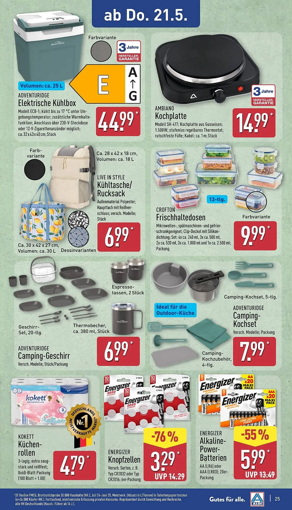 Aldi Nord Prospekt von 18. Mai bis 23. Mai 2026 - Prospekt seite 25